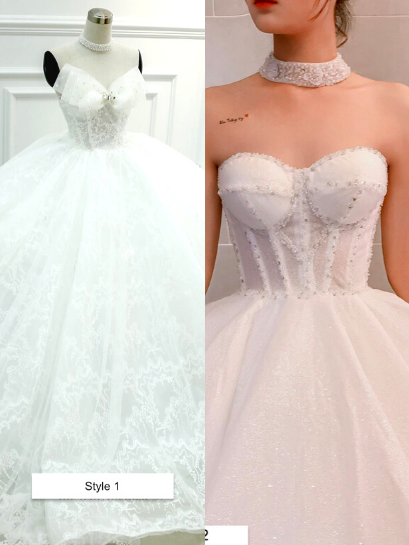 corset top wedding dress