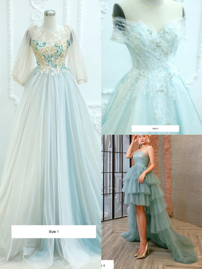 Pastel light teal/mint lace tulle A ...