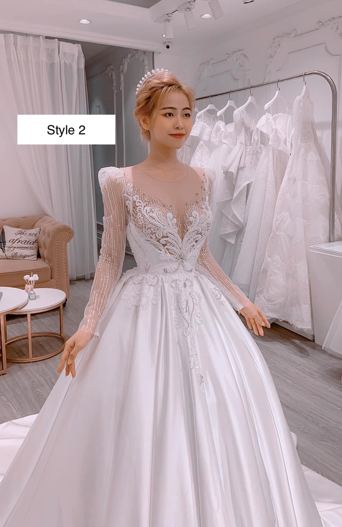 From traditional to playful white long sleeves satin ball gown wedding ...