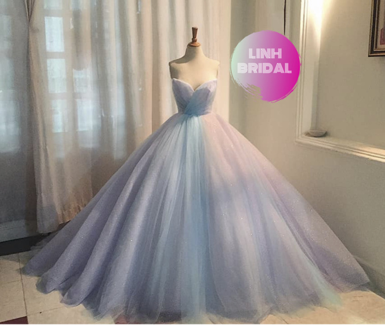 Unique pastel purple sparkle ball gown wedding/prom dress with glitter ...