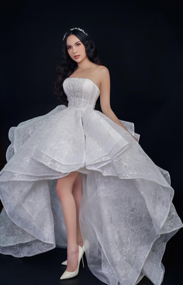 high low skirt wedding dress