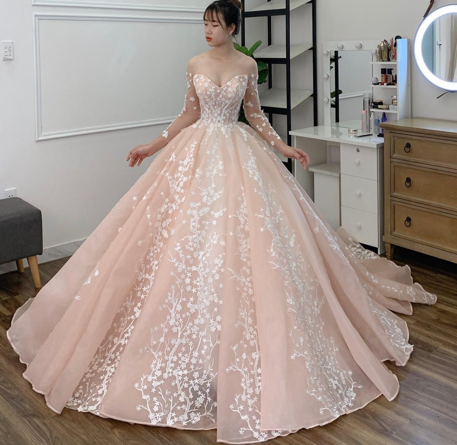 Great Pink Ball Gown Wedding Dress Check it out now | romanticwedding2