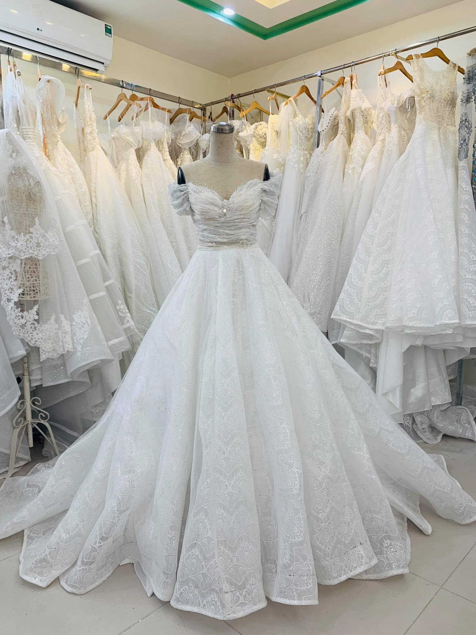 Ruched wrap front lace short or half sleeves white ballgown wedding ...