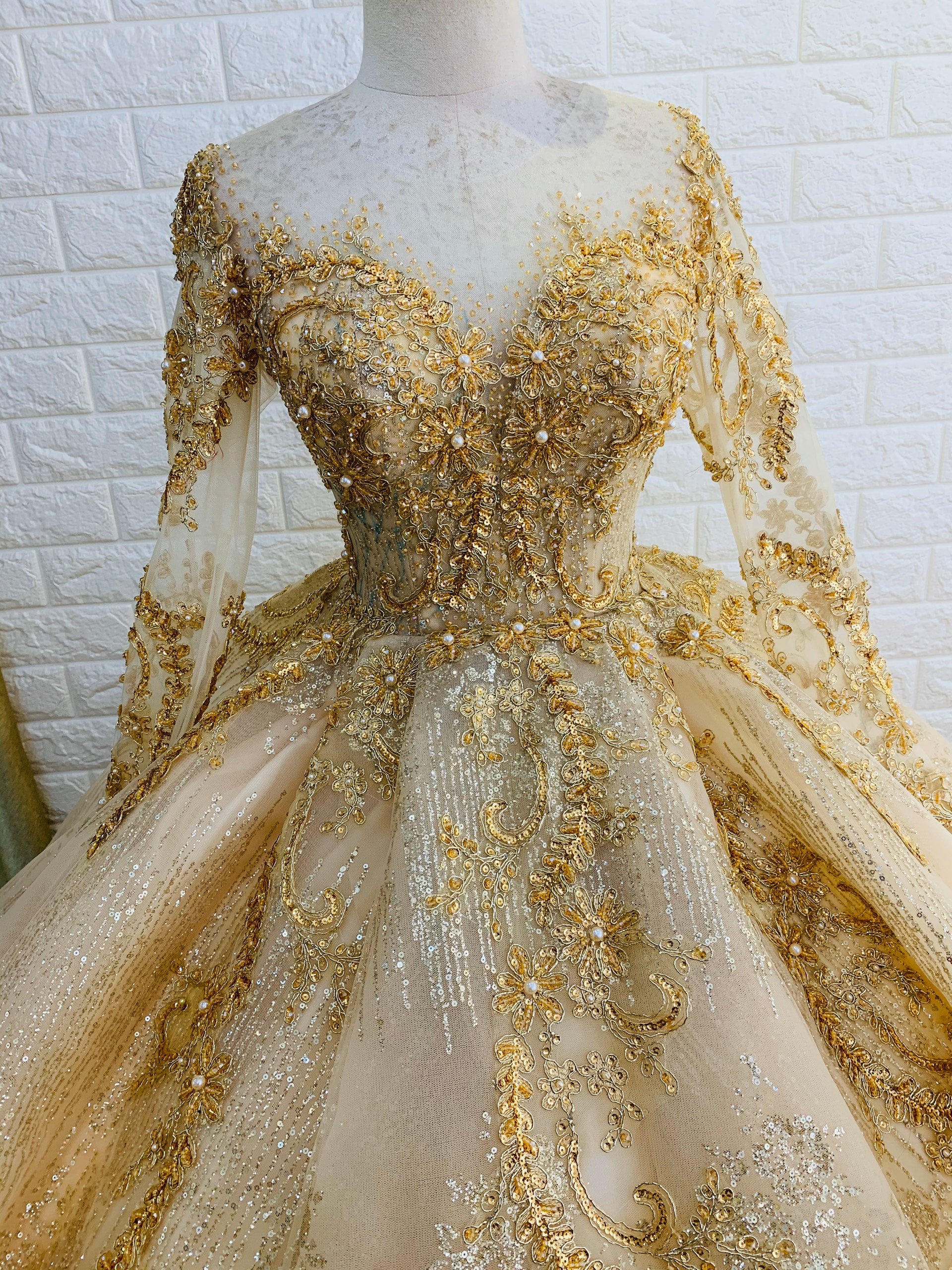 princess glitter sparkle wedding dress