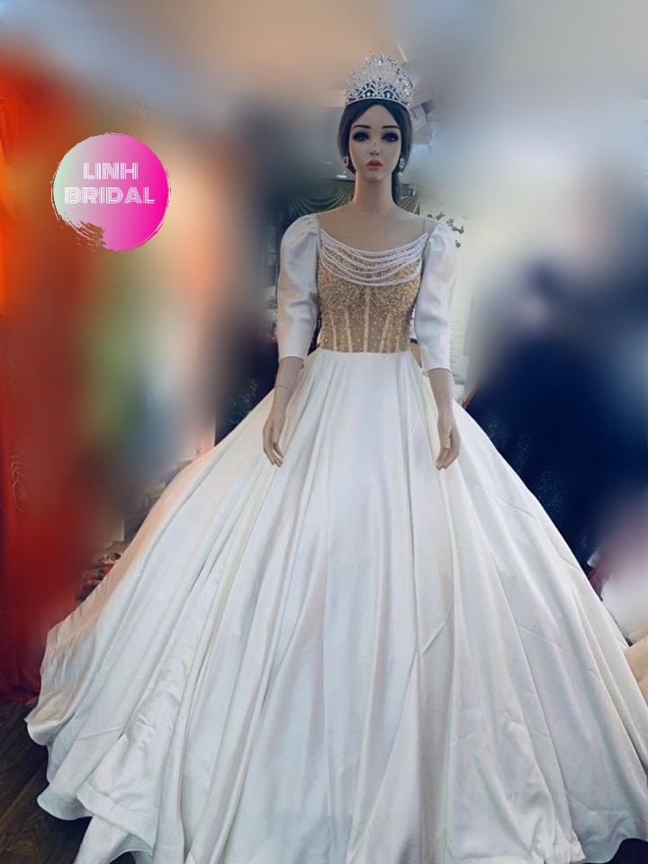 Rosa Clara 7T194 Beaded 3/4 Sleeve Evening Gown HK | DBR Weddings