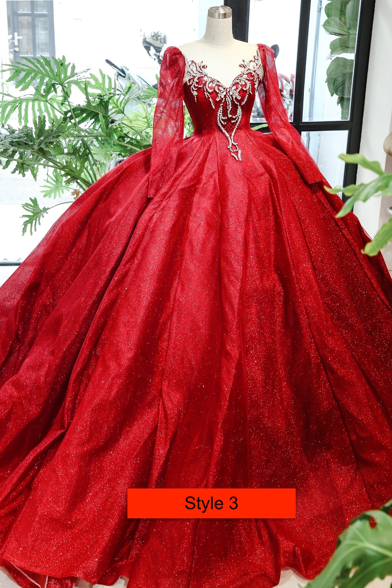 Burgundy Quinceanera Red Ballgown Wedding Dress With Dark Red Sequins And  Crystal Embellishments 2022 Collection From Crystalxubridal, $183.51 |  DHgate.Com
