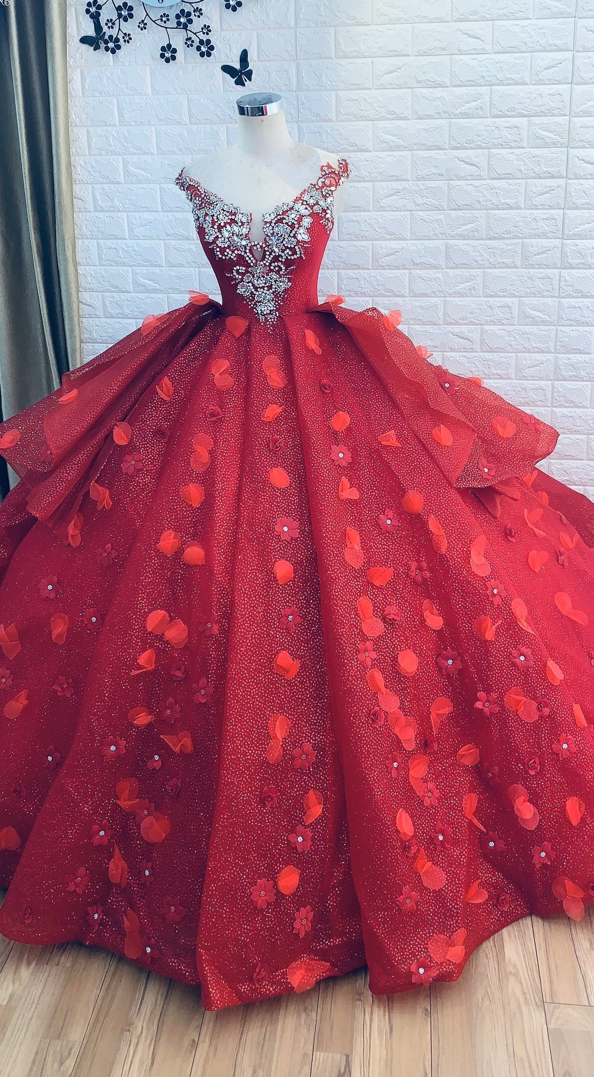 1 Yard Sequins Beaded Rose Gold Tulle Lace Fabric for Wine Red Wedding  Dress,Evening Party Skirt,Ball Gown,Sparkle Dance Costume - AliExpress