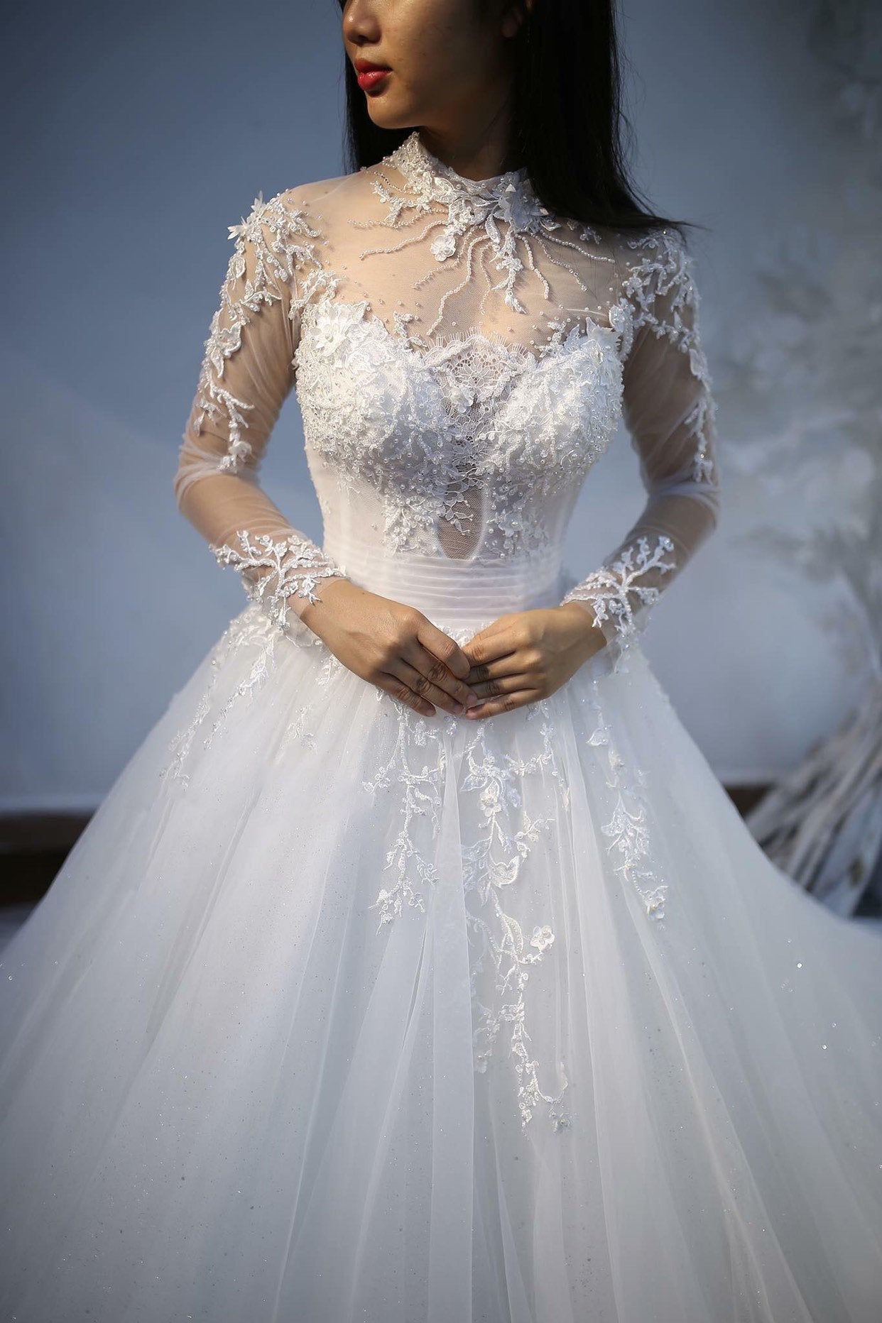 Crystal Designs Wedding Dresses 2019 - Belle The Magazine | Designer  wedding dresses, High neck wedding dress, Trendy wedding dresses