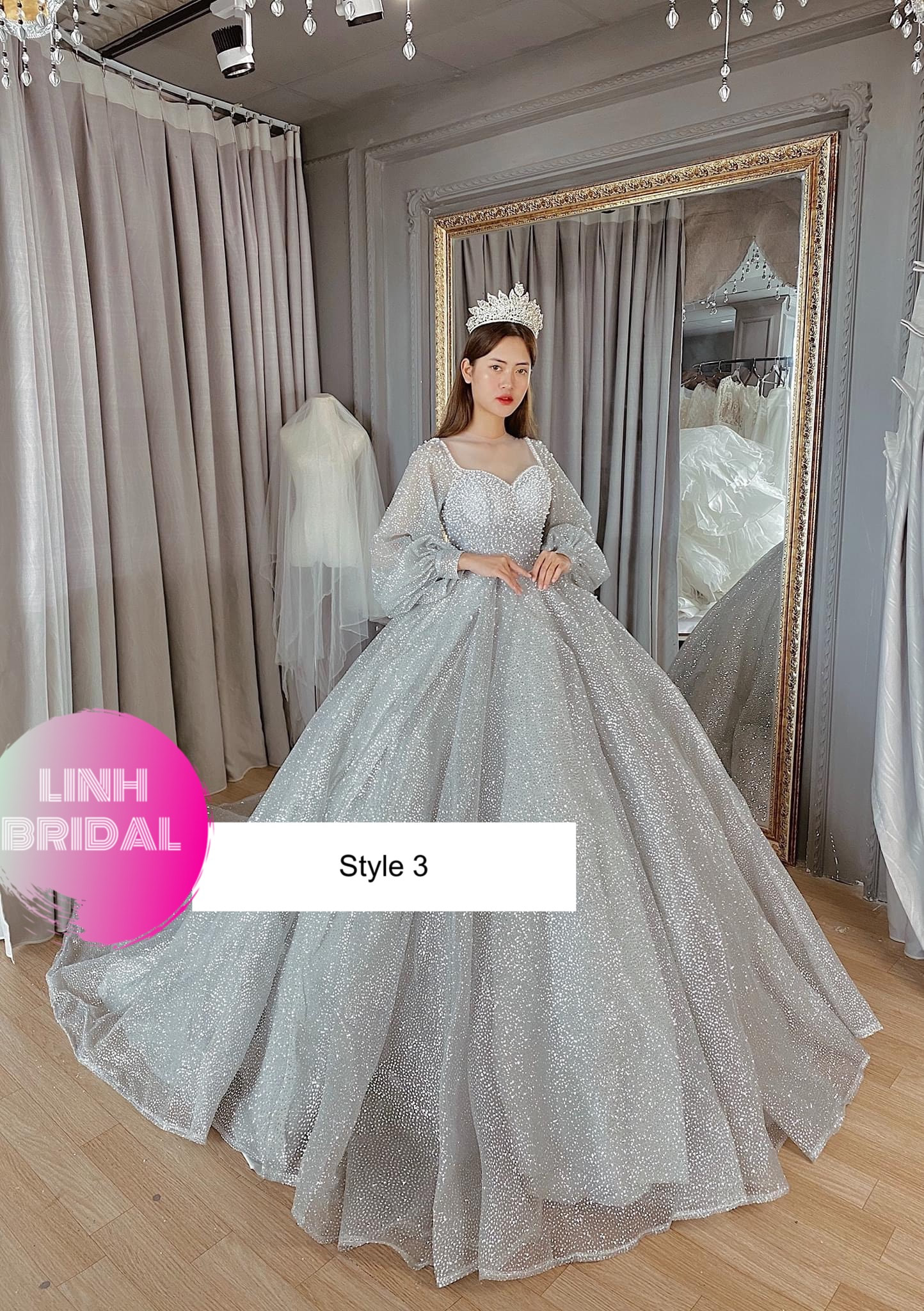 Chic / Beautiful Grey Printing Appliques Prom Dresses 2023 Ball Gown  Strapless Sleeveless Backless Floor-Length / Long