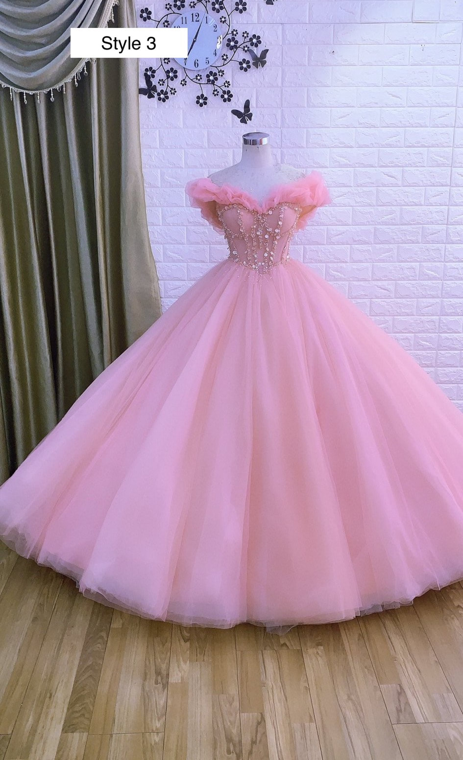 Romantic Pink Rose Wedding Dress Princess Ball Gown Quinceanera Debutante  Gown Girls Sweet 16 Gown WD878 | Quinceanera dresses pink, Princess ball  gowns, Ball gowns